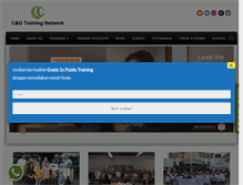 Tablet Screenshot of cgtrainingnetwork.com